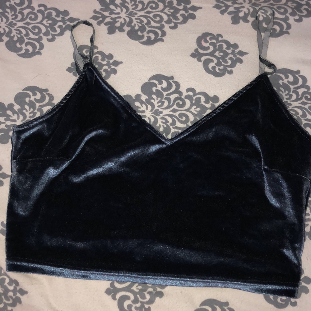velvet crop top